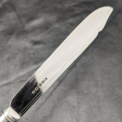 英國古董鍍銀餐具套裝 6x2 奧爾巴尼圖案托盤